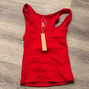 SKIMS Vibrant Red Tank Top